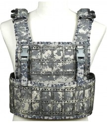 ANKIKI Camouflage Tactical Vest 1000D Nylon Waterproof Wear-Resistant Lightweight Adjustment Modular Vest, CS Jungle Game Body Protection