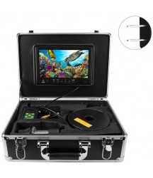 BTIHCEUOT Underwater Fishing Camera,100m 7in LCD Underwater Fishing Video Camera DVR System 360 Rotating Fish Finder(US Plug)