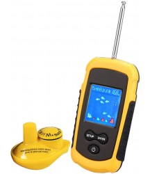 Z-XFY Wireless Fish Finder, Visible High-Definition Fish School Detector Fishing Sonar Fish Hunter Fish Alarm 125Khz 90 Degree Echo Sounder 40M Depth Sonar Fishing,Wireless