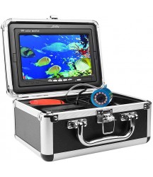 Fish Finders Underwater Fishing Video Camera Kit, for Sea Fishing, 7 Inch HD Monitor, IP68 Waterproof Infrared LEDs DVR Recorder Ice Fishing