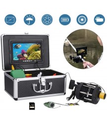 ZY Fishing Camera Display with Video Function Waterproof HD Camera and 7 Inch LCD Monitor Infrared Fish Finder Rechargeable Portable Underwater Smart Fishing Gear