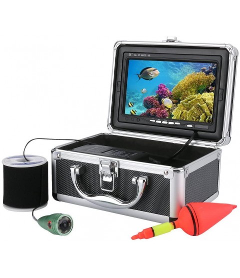 FDGBCF 20M 1000tvl Underwater Fishing Video Camera Kit 6 PCS LED Lights with 7