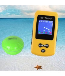 ZY Sonar Fish Finder Ice Fishing with Color LED Display Wireless Waterproof Charging Ultrasonic Detection Sensor Intelligent Fish Detector