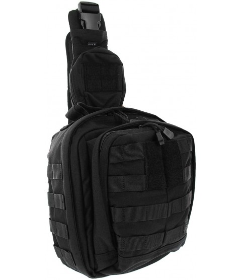 5.11 RUSH MOAB 6 Tactical Sling Pack Med First Aid Patriot Bundle - Black