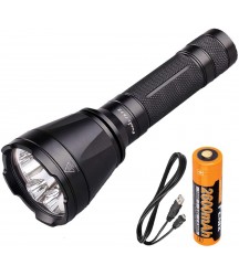 Fenix TK32 1000 Lumens Tri-Color LED Tactical Flashlight w/USB Rechargeable Battery and LumenTac USB Charging Cable