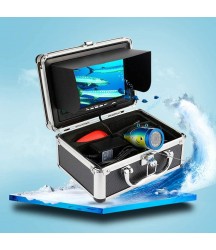 ZY Portable Fishing Camera 7 Inch HD Screen 1000 Lines Monitor Underwater Fish Finder with Waterproof  Light LED Lights