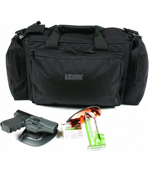 BLACKHAWK 80SB06BK Enhanced Pro Shooters Bag, Black