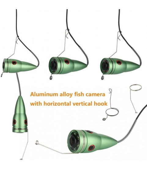 9 inch Underwater Fishing Video Camera 1000TVL Fish Finder HD DVR Recorder Waterproof Fishing with 6pcs 1W IR LEDs