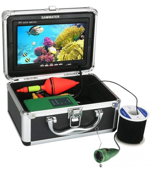 FDGBCF Underwater Fishing Video Camera Kit 1000tvl 6W IR LED White LED with 7 Inch Color Monitor 10M 15M 20M 30M,Whiteled10mcable