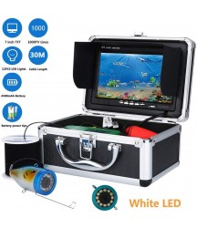 Fishing Camera 30M Pull-Resistant Cables 12 PCS LED White Lamp Lights 7