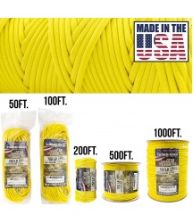 TOUGH-GRID 750lb Paracord/Parachute Cord - Genuine Mil Spec Type IV 750lb Paracord Used by The US Military (MIl-C-5040-H) - 100% Nylon - Made in The USA.