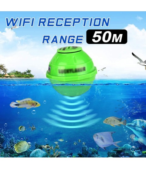 ZY WiFi Mobile Phone Smart Fish Finder Sonar Wireless Portable Fishfinder for Kayak Ice Fishing Sea Fishing Canoes Fishing