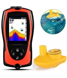 ZY Smart Fish Finder Sonar Wireless Portable Waterproof Fishfinder Color Screen Display 90 Detection Angle 45M Depth 100M Reception Distance