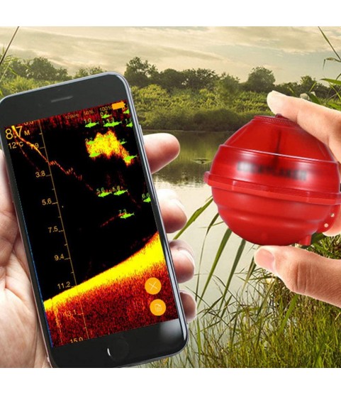 ZY Wireless Sonar Intelligent Fish Tester Portable Fish Finder Depth Finder with WiFi Connection Support Phone/Tablet Real Time Data Display
