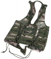 ANKIKI Army Camouflage Tactical Vest 1000D Nylon Waterproof Ultra-Ligh Training Vest CS Outdoor Activity Fishing Chest Protection Equipment