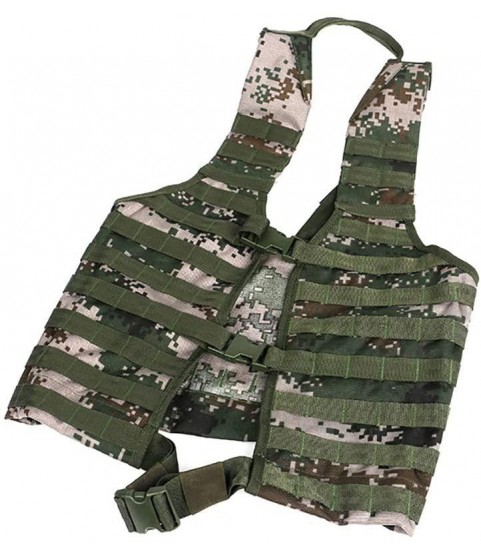 ANKIKI Army Camouflage Tactical Vest 1000D Nylon Waterproof Ultra-Ligh Training Vest CS Outdoor Activity Fishing Chest Protection Equipment