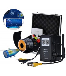 ZY Fishing Camera Waterproof HD Fish Finder Support WiFi Mobile Phone Connection Fishfinder Rechargeable Portable Underwater Smart Fishing Gear