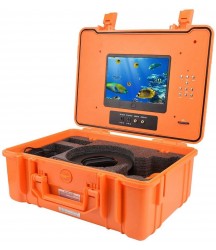 Zouminy Underwater Camera, 7inch DVR Recorder 20m Underwater Fishing Video Camera Fish Finder Waterproof, Fishing Video Camera(US Plug)