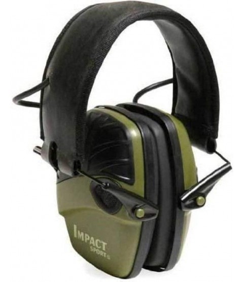  by Honeywell R-01526-PK2 2-Pack Impact Sport Sound Amplification Electronic Earmuff, Classic Green (R-01526-PK2), Classic Green