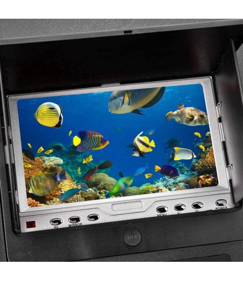 BTIHCEUOT Underwater Fishing Camera,100-240V 7 Inch LCD Screen HD Underwater Camera with Video Function (20M-UK Plug)