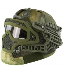 YIFAN WST Tactical Bicycle Helmets,  Airsoft Military Fast Helmet, Steel Wire Protective Helmet Suit for Outdoor Activity