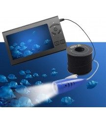 ZY Underwater Fishing Video Camera HD Professional Fish Finder 4.3 Inch Color Intelligent Monitor with 8Pcs Highlight LED Lights 140  Waterproof Lens