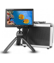 Fish Finders Underwater Fishing Video Camera Kit, 7 Inch HD Monitor, Waterproof 12 pcs White/IR LEDs Recorder, 15M for Sea Fishing