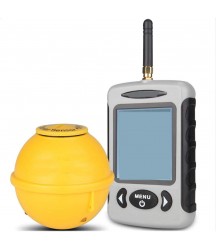 WXLSQ Fishing Portable Fish Finder, Handheld Fishing Boat Kayak Depth Sounder, Fishing Wireless Sonar Sensor, for Shore ice Fishing LCD Display