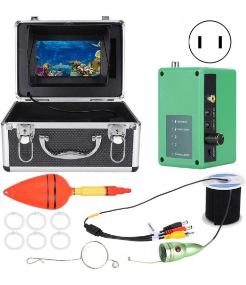 BTIHCEUOT Underwater Camera Kit with 20m/65.6ft Cable, 7in 1080P WiFi Underwater Camera Infrared Video Recording DVR Fish Finder(#2)
