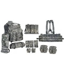 The Specialty Group US Army Military MOLLE II ACU Camouflage Rifleman Set (Assault Pack + FLC ect)