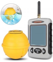 ZY Visual Wireless Fishfinder Fishing Detector Smart Waterproof Portable Depth Finder Sonar Transducer for Ice/Lake/Boat Fishing Gear