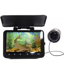 Fish Finders Underwater Fishing Video Camera Kit, 4.3 Inch HD Monitor, 1000TVL Waterproof 8 pcs Infrared LEDs Recorder, for Sea Fishing
