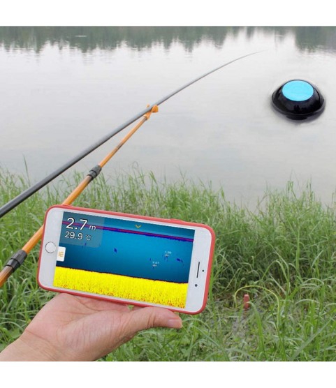 ZY Wireless Sonar Fish Finder Waterproof Visual HD Detector Fishfinder Rechargeable Portable Smart Fishing Gear Support Android/iOS System