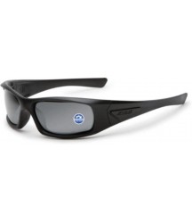 ESS 5B Sunglasses - Black Frame/Polarized Mirrored Gray Lenses