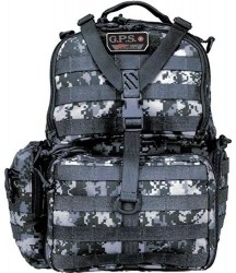 G.P.S. Tactical MOLLE Range Backpack w/Three Removable  Cases/Mag Storage