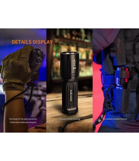EdisonBright Fenix TK35 2018 Ultimate Edition UE 3200 Lumen LED Tactical/Police Flashlight BBX3 Battery Carry case