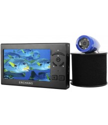 Fish Finders Underwater Fishing Video Camera Kit, 4.3 Inch HD Monitor, 1000TVL Waterproof 8 pcs White LEDs Recorder, for Sea Fishing