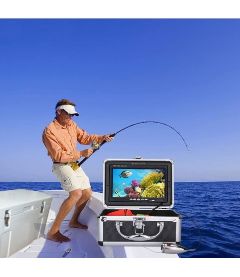 7 inch Color Digital LCD 1000TVL Fish Finder HD DVR Recorder Waterproof Fishing Video Underwater Fishing Camera,15m