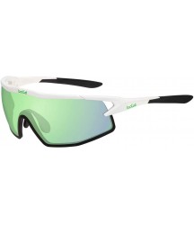 Bolle 12521 B-Rock Matte White Sunglasses, Green