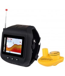 ZHEN 2 in 1 Watch & Fish Finder Wireless Sonar Watch Fish Finder Portable Echo Fishing Sounder Lightweight LCD Fishfinder