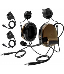 TAC-SKY COMTA III Dual Comm Headset, Tactical Ear Defender,Sound Amplification for Airsoft Activities