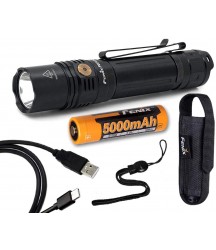 Fenix PD36R 1600 Lumen Type-C USB Rechargeable EDC Tactical Flashlight with Fenix Battery