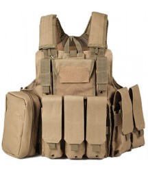 DLYDSS Utility Tactical Vest, Ultra-Light Adjustable Combat MOLLE Vest for Hunting, Airsoft, , CS