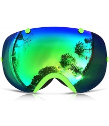 ZAIHW Ski Goggles, OTG Frameless Snow Snowboard Goggles for Men& Women with Interchangeable Lens, Anti-Fog UV400 Protection, Large Size