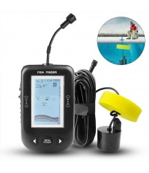 ZY Sonic Wired Fish Detector Visual Fishing Intelligent Fish Finder Detecting Angle 45 and Depth 100M Waterproof Probe for Lake/Boat Fishing
