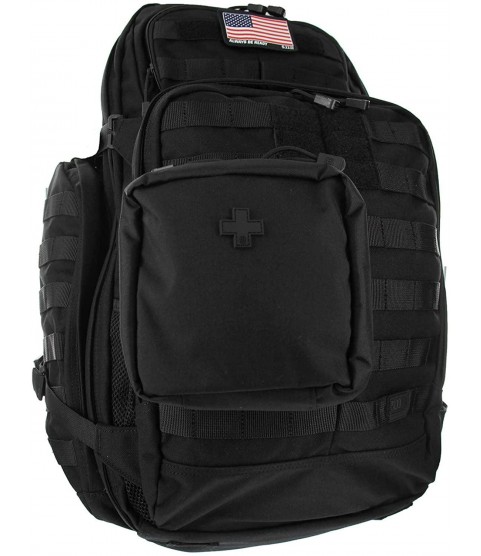 5.11 RUSH72 Tactical Backpack Med First Aid Patriot Bundle - Black