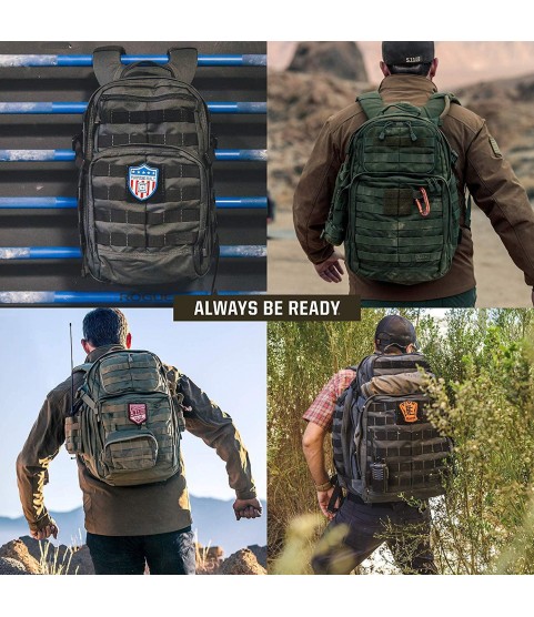5.11 Tactical RUSH24 Military Backpack, Molle Bag Rucksack Pack, 37 Liter Medium, Style 58601