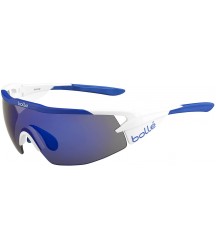 Bolle Aeromax Sunglasses Matte White/Blue, Blue