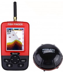 Eyoyo Sonar Fishfinder Backlight Screen Fishfinder 45M 2.4G Wireless Sonar Echo Sounder Fishing Device