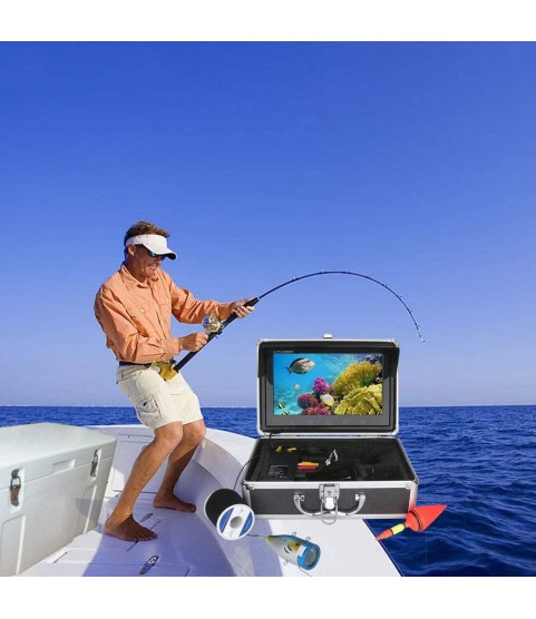 9 Inch Color Monitor 50M 1000tvl Underwater Fishing Video Camera Kit,HD WiFi Wireless for iOS Android APP Supports Video Record and Take Photo